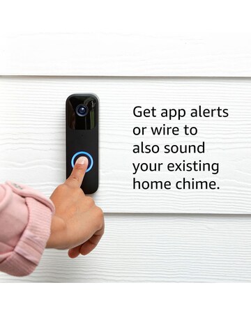 Blink Video Doorbell with Sync Module 2 - Black