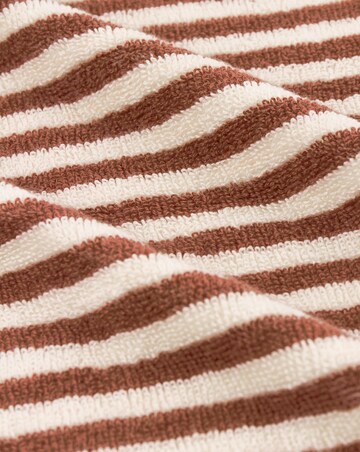 Yard Hebden Stripe Cotton Towel - Pecan