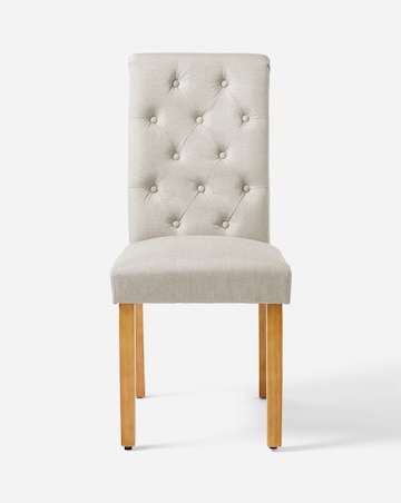 Dakota 6 Seater Dining Table with 6 Ava Button Back Chairs