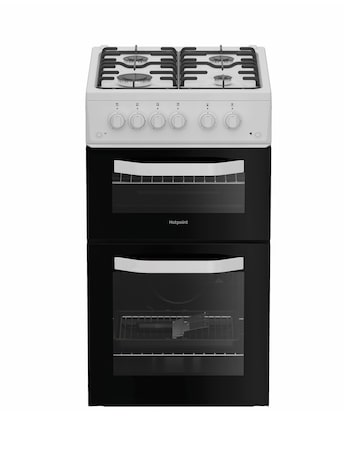 Hotpoint HTG5GCW 50cm Gas Twin Cooker - White