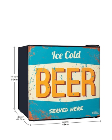 Kuhla KTTF0E6B-1011 Beer Sign Table Top Mini Fridge