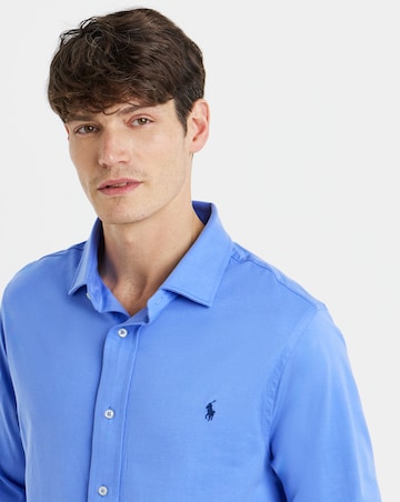 Polo Ralph Lauren Long Sleeve Stretch Jersey Shirt - Blue