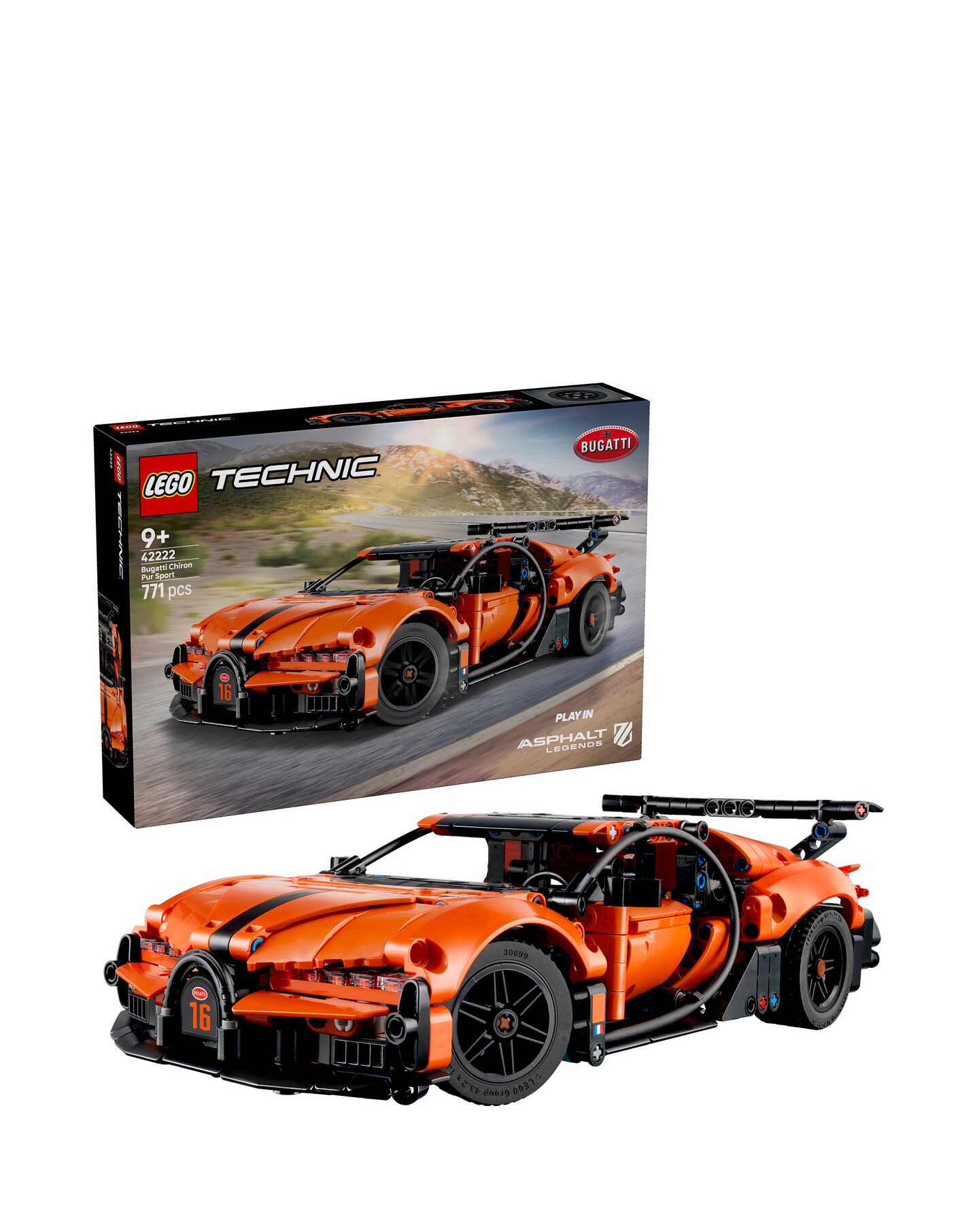 LEGO Technic Bugatti Chiron Pur Sport Hyper Car 42222