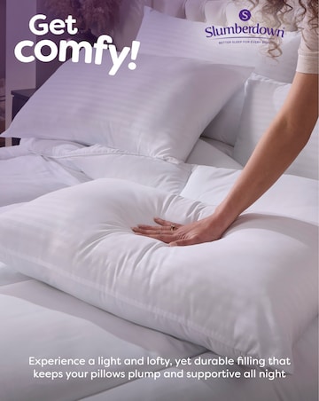 Slumberdown Comfy Home Medium Support Pillow - 4 Pack