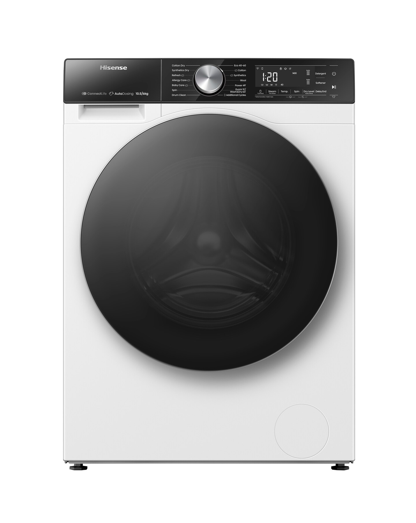 Hisense 5S Series WD5S1045BW 10.5KG Freestanding Washer Dryer - White