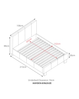 Hayden Faux Leather Bed Frame