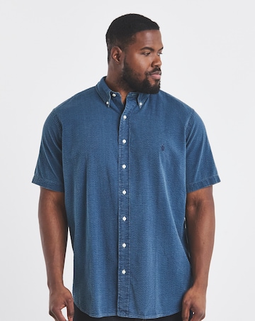 Polo Ralph Lauren Short Sleeve Seersucker Shirt - Indigo