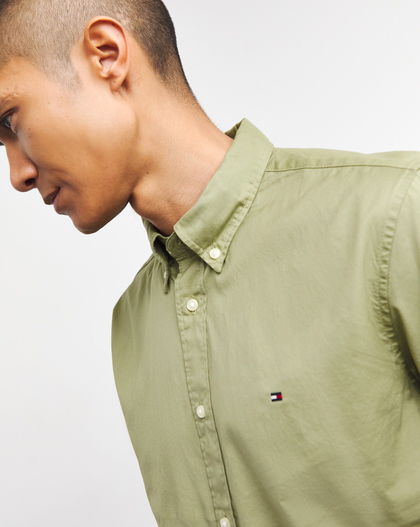 Tommy Hilfiger Stretch Poplin Shirt Jacamo