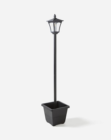 Solar Lamp Post with Planter