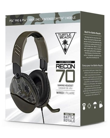 Turtle Beach Recon 70 Multi Format Wired Gaming Headset - Green Camo