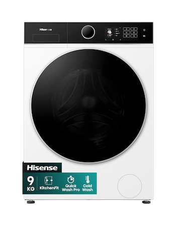 Hisense KitchenFit 5i Series WF5I9043BWFS 9kg Washing Machine - White