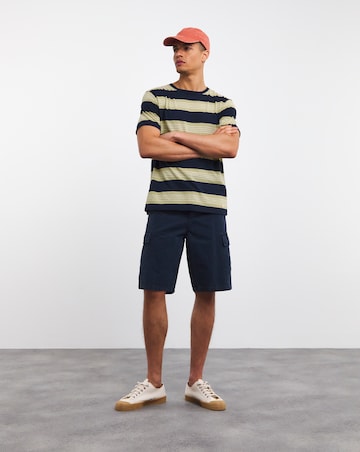 Armor Lux Striped Crew Neck T-Shirt - Navy