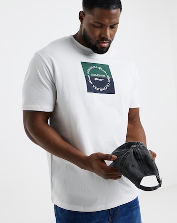 Jack & Jones Square Originals Logo T-Shirt - White