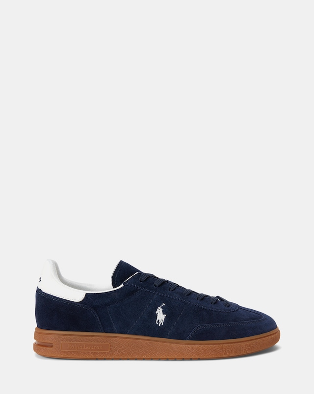 Polo Ralph Lauren Bedford Suede Trainer - Navy