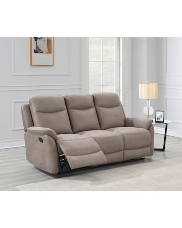 Aspull Manual Recliner 3 Seater Sofa