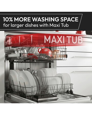 Hoover H-Dish 500 HF 4B7F0A-80 14 Place, Full Size Wifi Dishwasher - Graphite