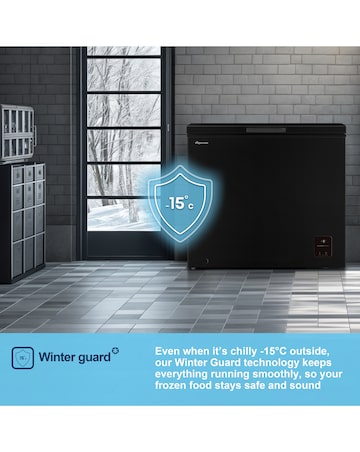 Fridgemaster MCF198EB 198L Chest Freezer - Black