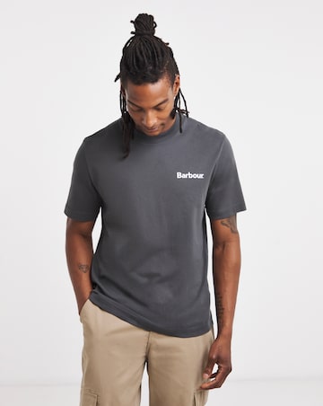Barbour Short Sleeve Packling Relaxed Graphic T-Shirt - Asphalt