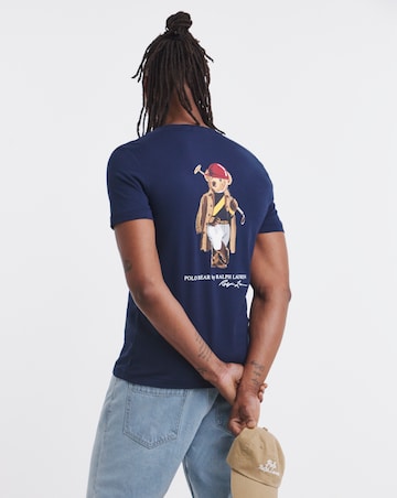 Polo Ralph Lauren Short Sleeve Back Print Bear T-Shirt - Navy