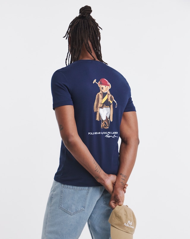 Polo Ralph Lauren Short Sleeve Back Print Bear T-Shirt - Navy
