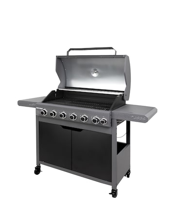 George Foreman 6+1 Burner Gas BBQ with Side Burner