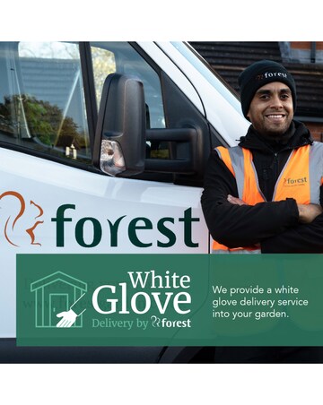 Forest 4LIFE Pent Summerhouse 6x4 - Double Door - 5 Window (Home Delivery)