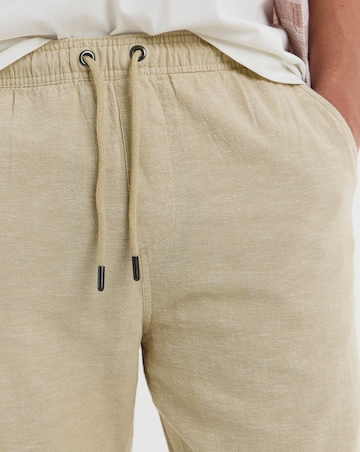Linen Blend Straight Fit Trouser