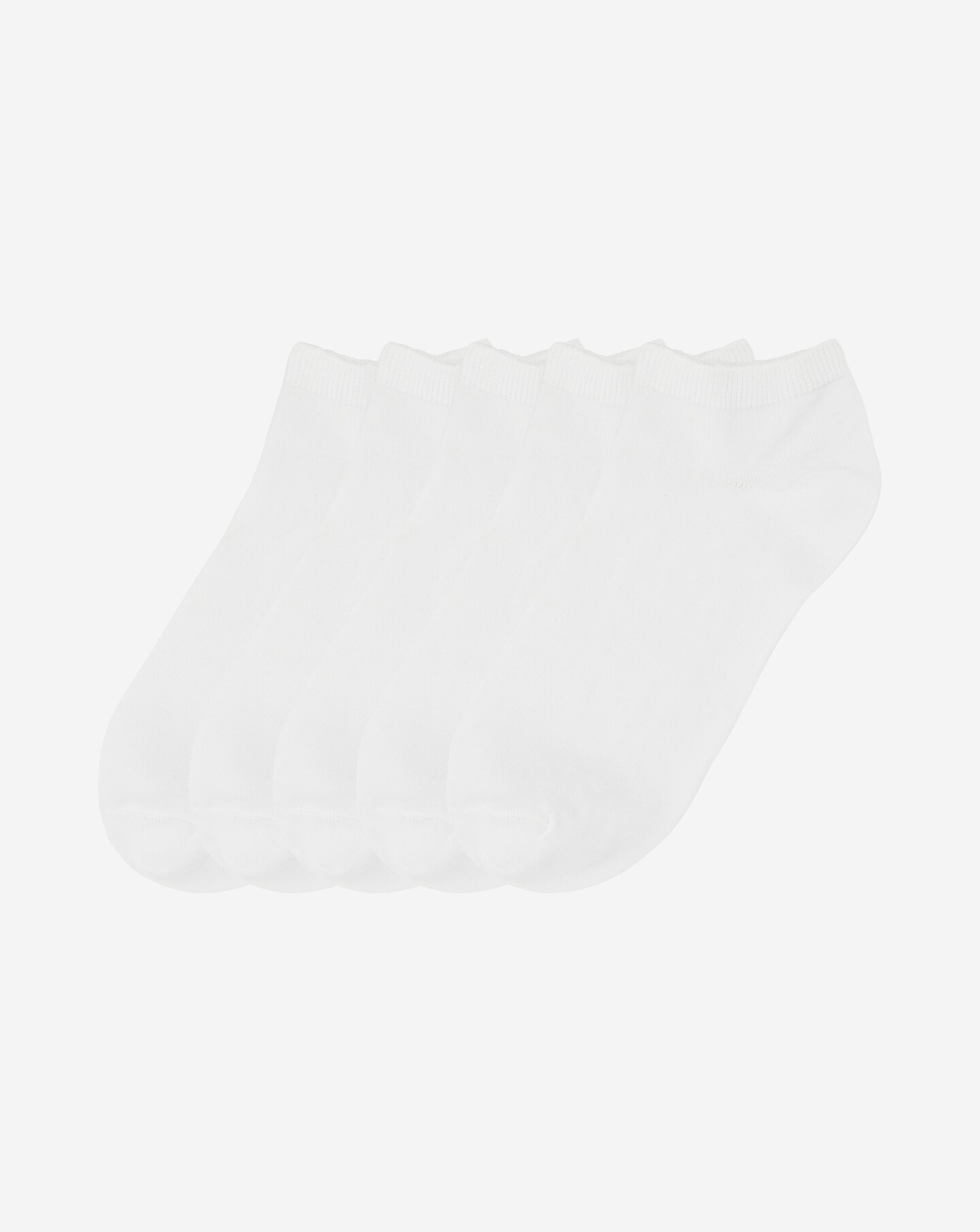 5 Pack Value White Trainer Socks