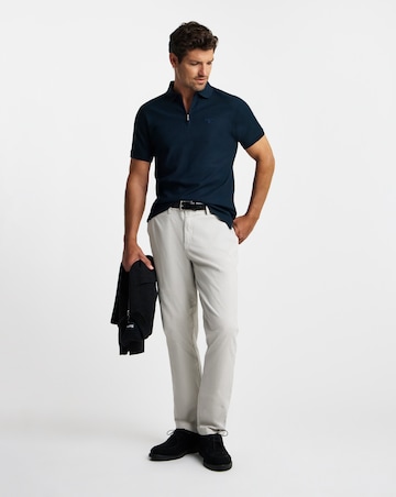 Barbour Backfield Tailored Zip Polo Shirt - Navy