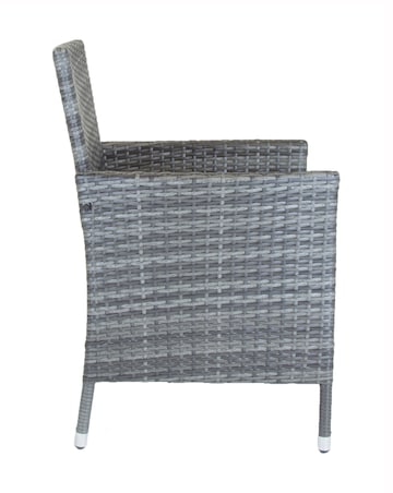 Charles Bentley 4 Seater Round Rattan Dining Set