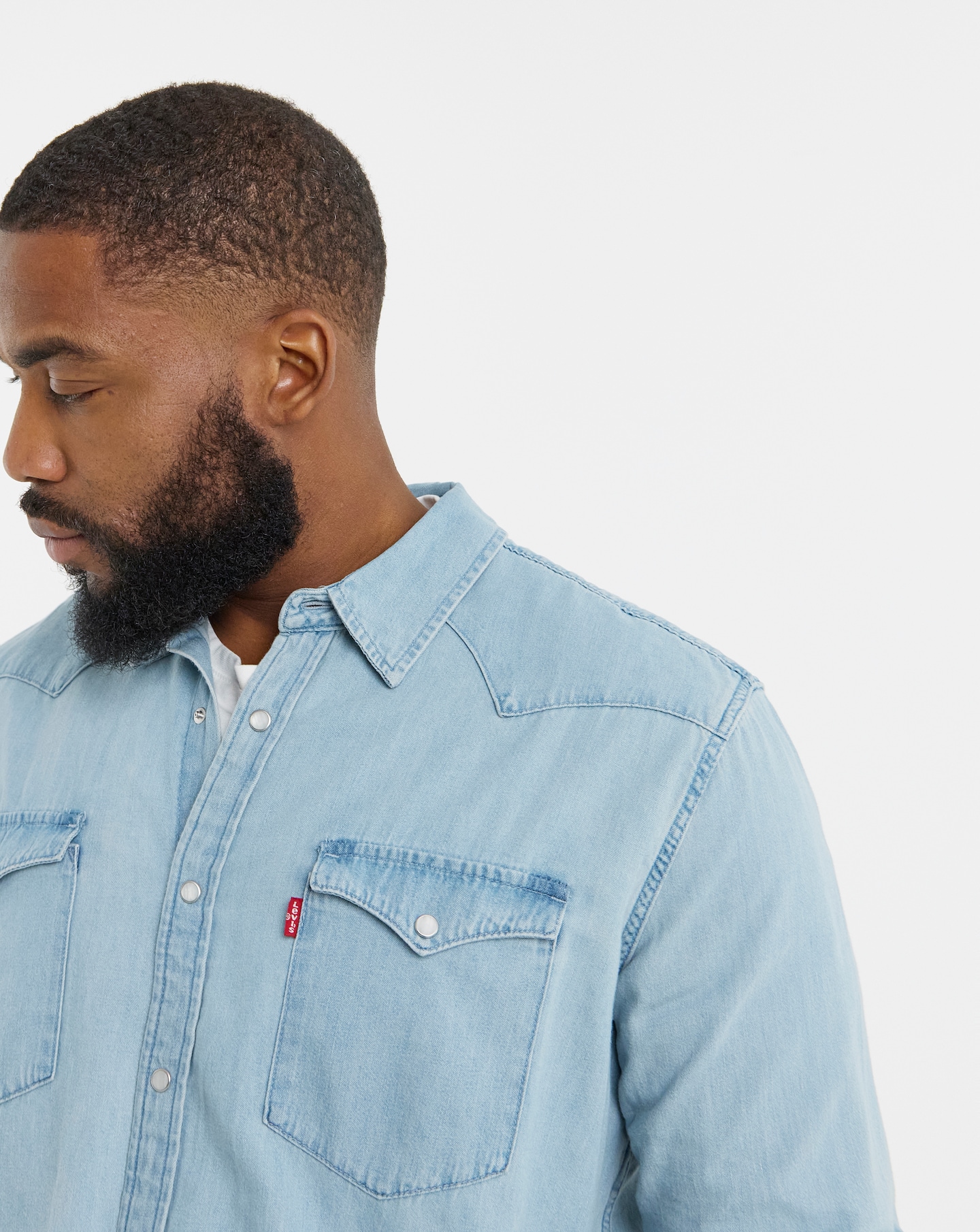 Levi's Classic Western Denim Shirt - Stonewash | Jacamo