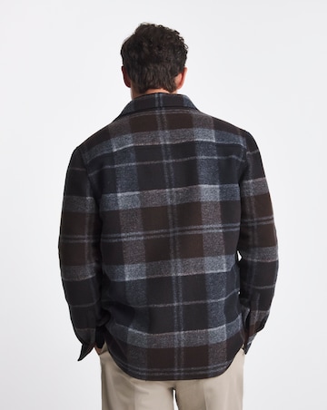 Barbour Chapter Tailored Check Overshirt - Blue Tartan