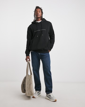Jack & Jones Star Logo Hoodie - Black