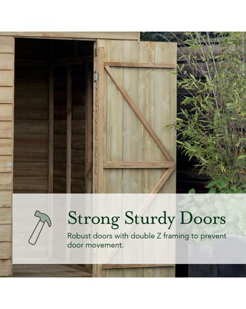 4LIFE Pent Shed 6x4 - Single Door - No Windows (Home Delivery)