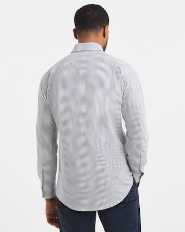 Polo Ralph Lauren Long Sleeve Bi Stretch Check Shirt - White/Navy