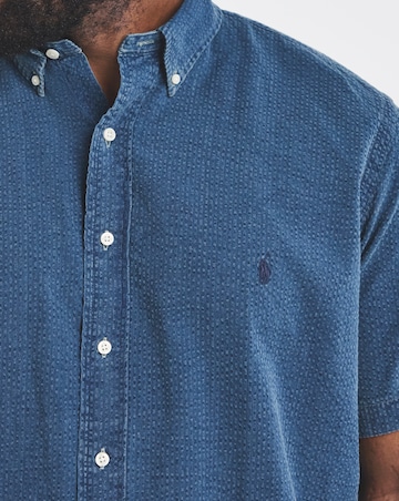 Polo Ralph Lauren Short Sleeve Seersucker Shirt - Indigo