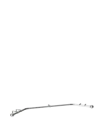28mm Bay Window Eyelet Curtain Pole with Ball Finials