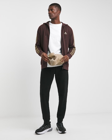 adidas 3 Stripes French Terry Full Zip Hoodie