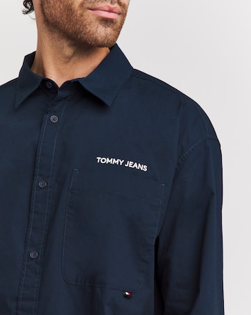 Tommy Jeans Classic Long Sleeve Navy Shirt