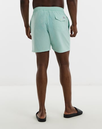 Polo Ralph Lauren Seersucker Swimshort - Green/White