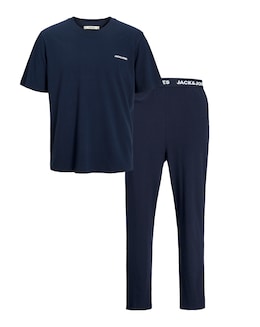 Jack &amp; Jones Everest T-Shirt &amp; Trouser PJ Set - Navy