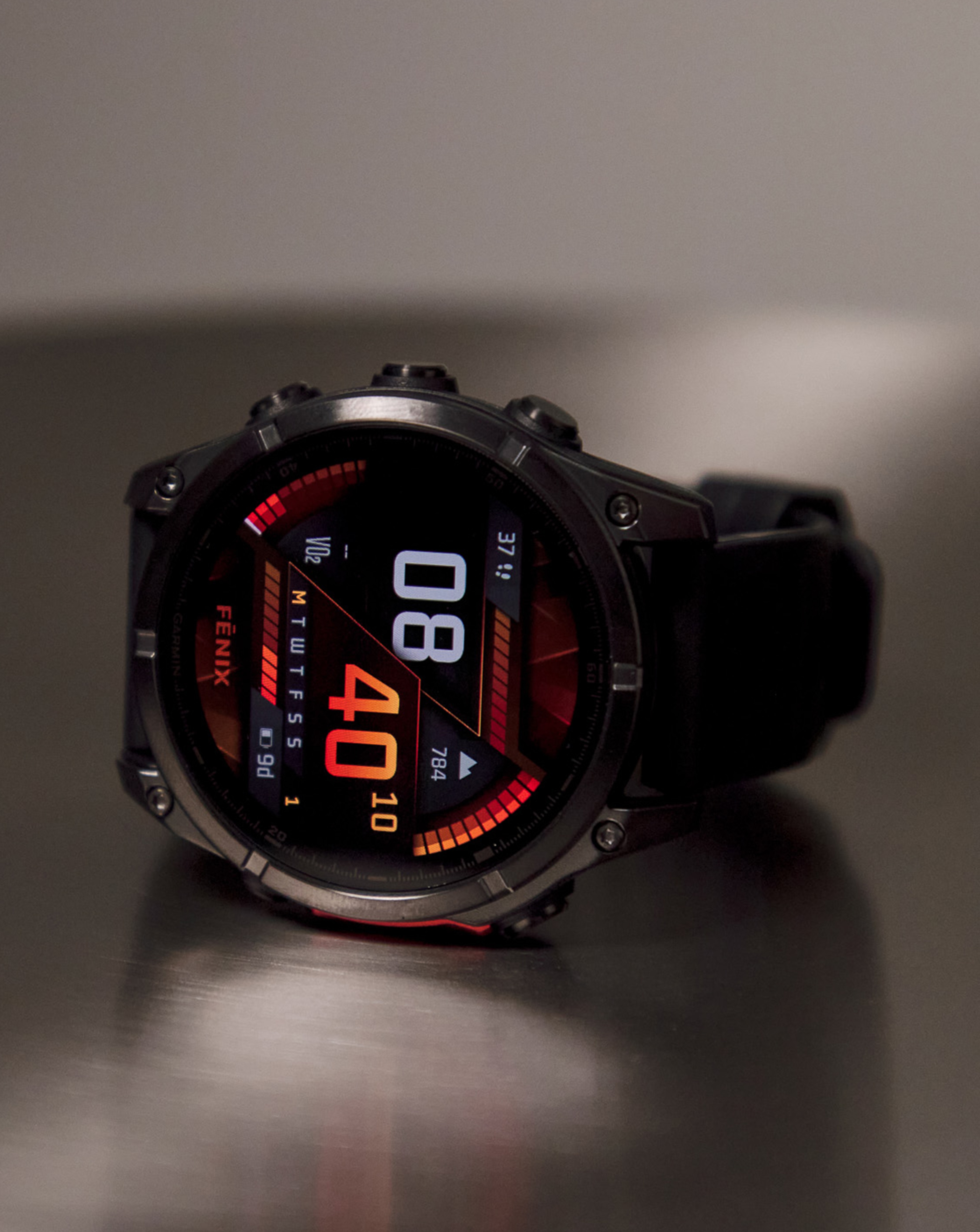 Garmin Fenix 8 AMOLED 47mm Smart Watch - Slate Grey/Black is pictured