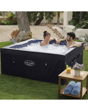 Lay-Z-Spa Stockholm AirJet 6 Black Square Thermacore