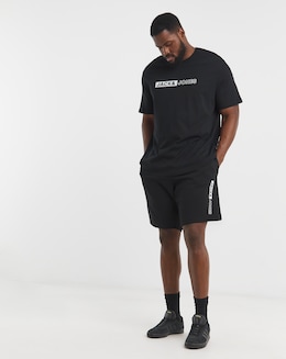 Jack &amp; Jones Corp T-Shirt &amp; Short Set - Black