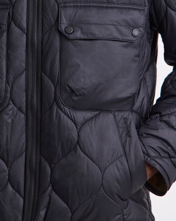Barbour Re-Engineered Hooded Spey Quilted Jacket - Black