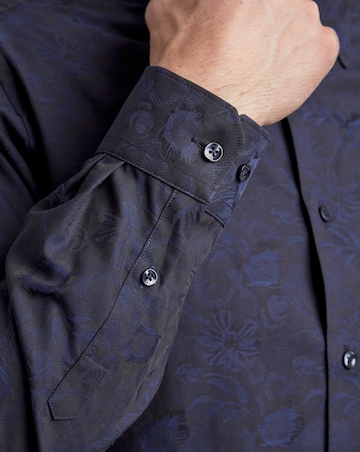 Ted Baker Floral Jacquard Slim Fit Shirt