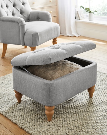 Julipa Mae Fabric Storage Ottoman