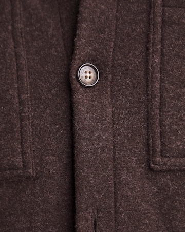 Barbour Marlow Tailored Wool Blend Overshirt - Oak