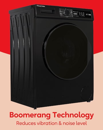 Russell Hobbs RH814W111B, 8kg, 1400rpm, Washing Machine - Black