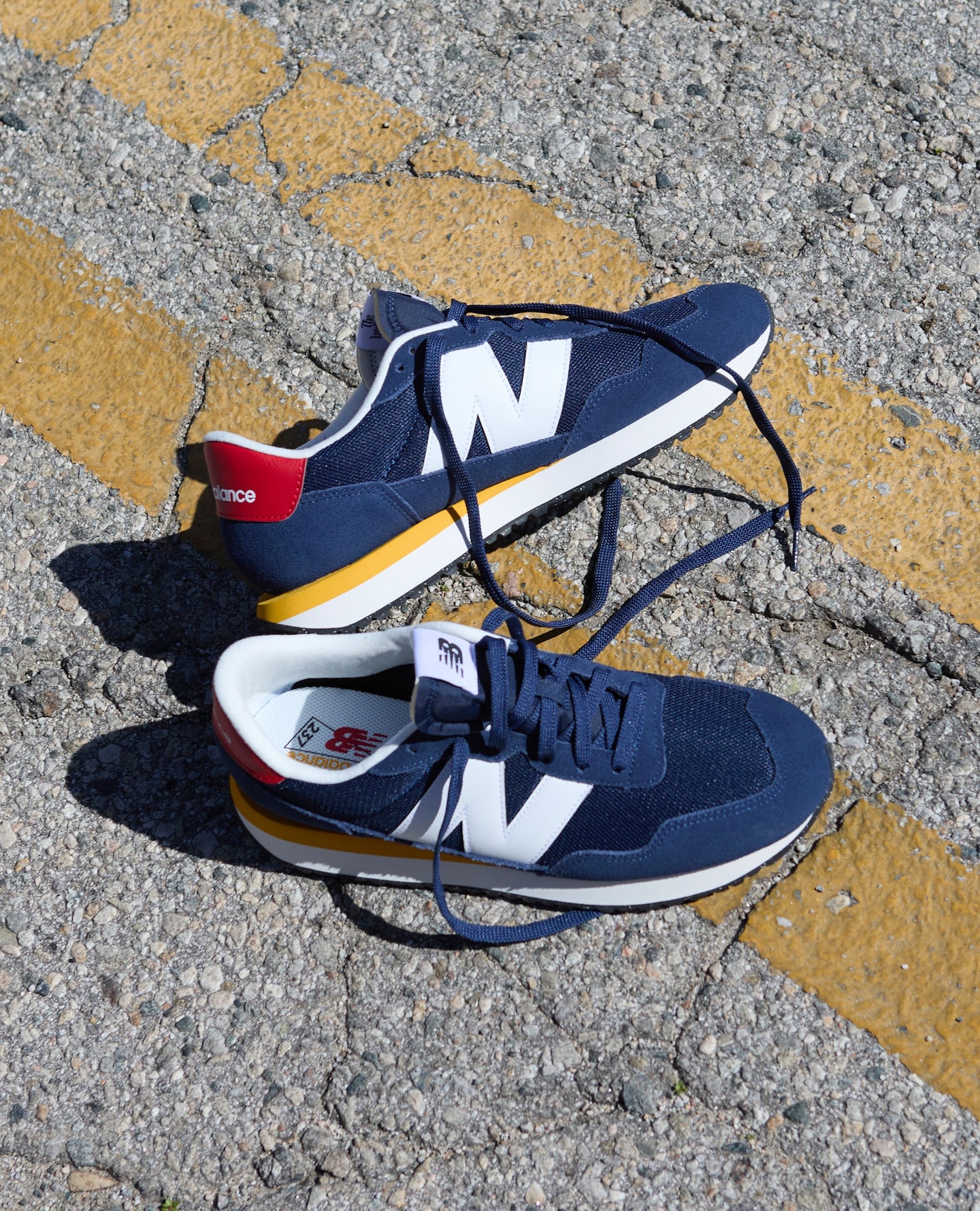 New Balance navy trainers